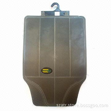Car Mat, Made of PVC, Available in Black and Grey